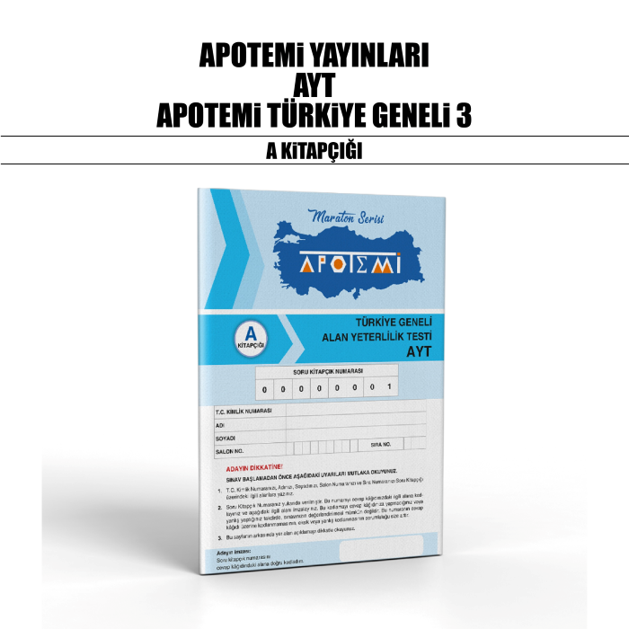 APOTEMİ YKS AYT TÜRKİYE GENELİ SNV 3-A - 25-26